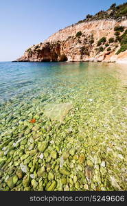 in thurkey antalya lycia way water rocks and sky near the nature