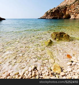 in thurkey antalya lycia way water rocks and sky near the nature