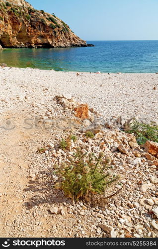 in thurkey antalya lycia way water rocks and sky near the nature