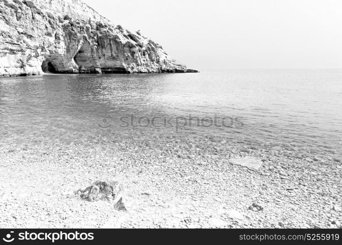 in thurkey antalya lycia way water rocks and sky near the nature