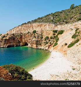 in thurkey antalya lycia way water rocks and sky near the nature