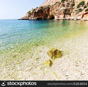 in thurkey antalya lycia way water rocks and sky near the nature