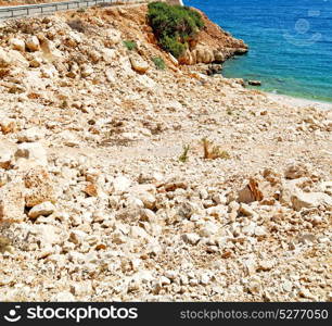 in thurkey antalya lycia way water rocks and sky near the nature