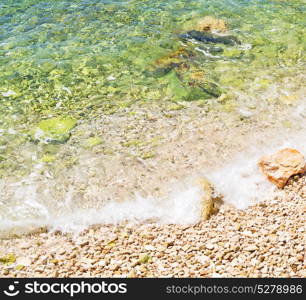 in thurkey antalya lycia way water rocks and sky near the nature