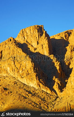 in todra africa morocco the atlas dry mountain