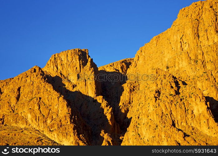 in todra africa morocco the atlas dry mountain