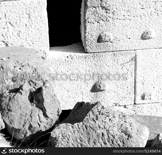 in turkey abstract texture of a ancien wall and ruined brick