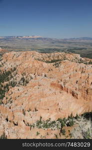 in USA bryce national park the beauty of amazing nature tourist destination