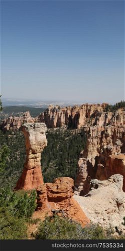 in USA bryce national park the beauty of amazing nature tourist destination