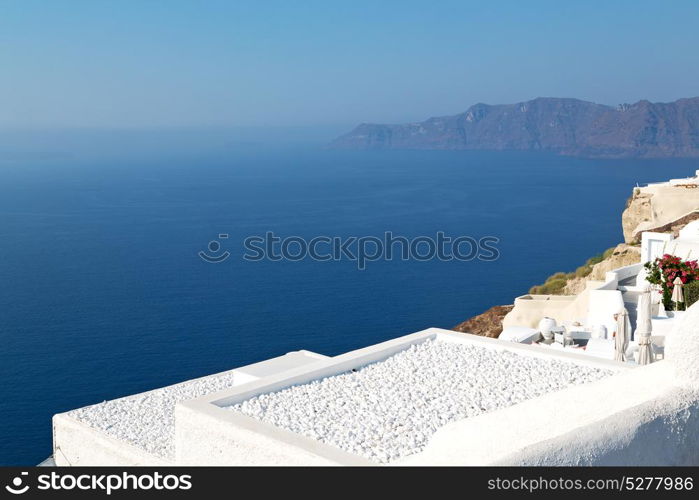 in vacation europe cyclades santorini old town white and the sky