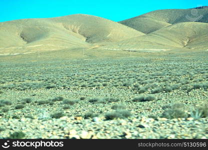 in valley morocco africa the atlas dry mountain ground isolated hill