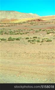in valley morocco africa the atlas dry mountain ground isolated hill