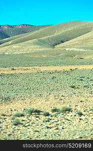 in valley morocco africa the atlas dry mountain ground isolated hill