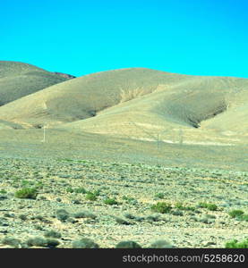 in valley morocco africa the atlas dry mountain ground isolated hill