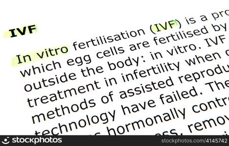 In vitro fertilisation (IVF)