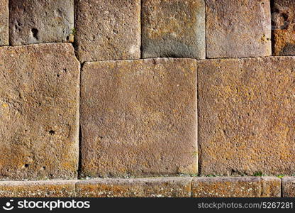 Inca wall in the city Macchu-Picchu,Peru