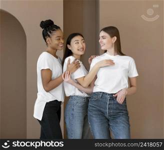 inclusion concept with multiethnic women