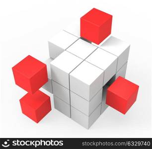 Incomplete Puzzle Shows Achievement Solving Or Completion
