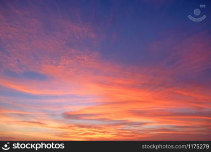 Incredible tropical sunset