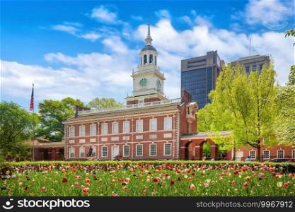 Independence Hall in Philadelphia, Pennsylvania USA 