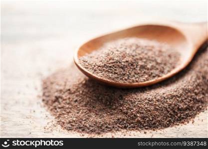 India black kala namak salt.  Healthy food concept. Speciality salt. Food background