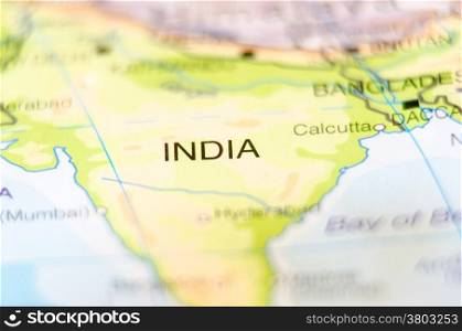 india country on map