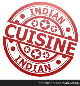 Indian cuisine stamp