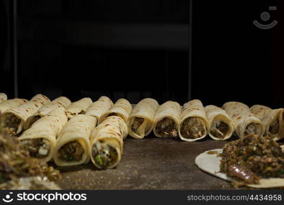 Indian flat bread stuffed with kheema