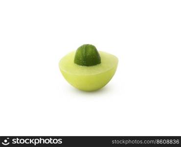 Indian gooseberry or Phyllanthus emblica With leaves, isolated on white background
