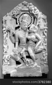 Indian lovers in tantric position, north-west India original manufact, 10-11 century