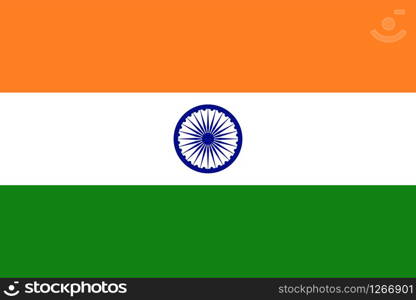 indian national country flag original size vector illustration