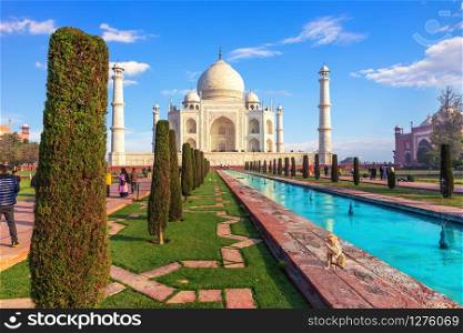 Indian wonder of the world - Taj Mahal Mausoleum in Agra.. Indian wonder of the world - Taj Mahal Mausoleum in Agra