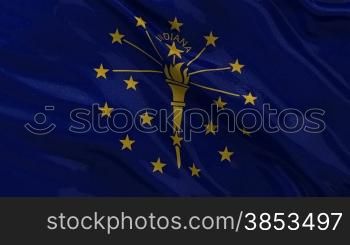 Indiana Bundesstaat Flagge Endlosschleife