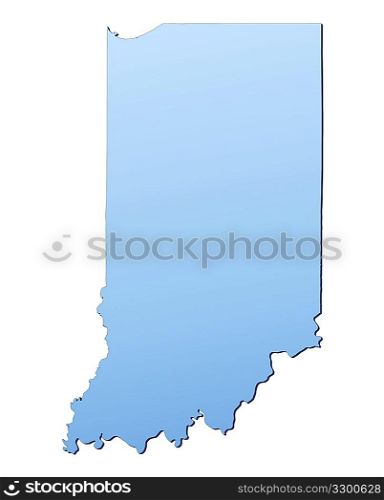 Indiana(USA) map