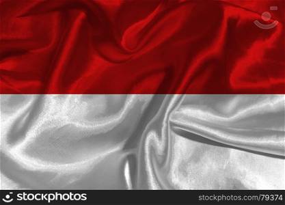 INDONESIA flag 3D illustration symbol.