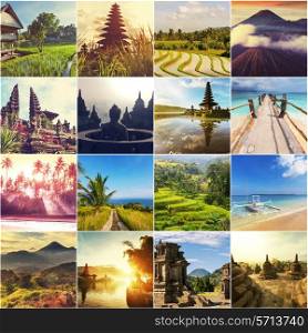 Indonesia theme collage