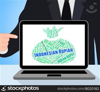 Indonesian Rupiah Representing Forex Trading And Broker
