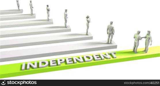 Indpendent Mindset for a Successful Business Concept. Indpendent
