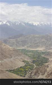 Indus valley view from Changla pass, Jammu and Kashmir, India
