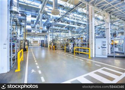 industrial background. factory interior as industrial background