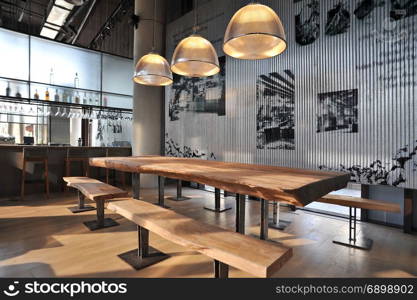 Industrial loft bar style