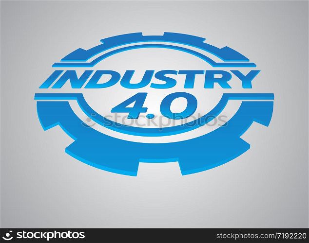 Industrial logo design, Smart Factory Vector Icon