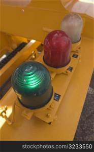 Industrial machinery warning lights