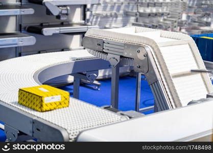 Industrial Manufacturing Conveyor Belt Roller Track System. Industrial Conveyor System