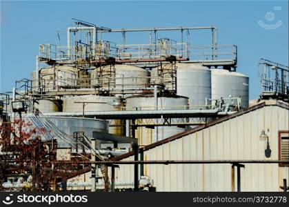 industrial plant on a sunny day