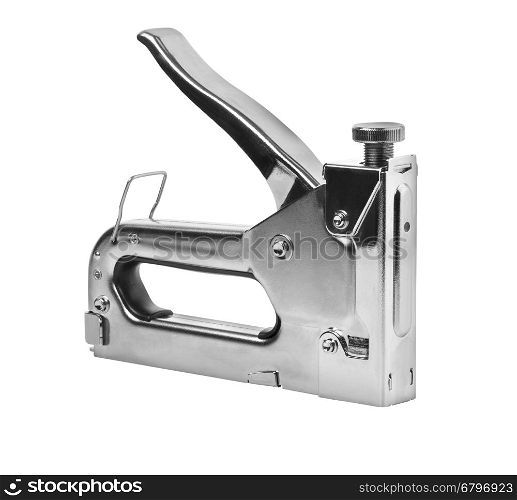 Industrial stapler isolated on white background with clipping path