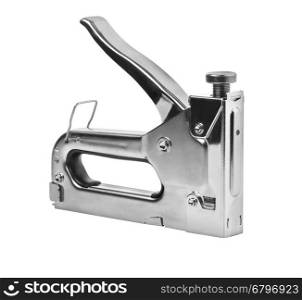 Industrial stapler isolated on white background with clipping path