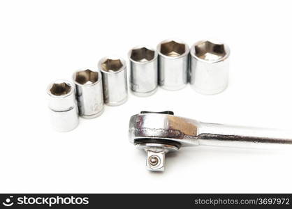 industrial tools on a white background