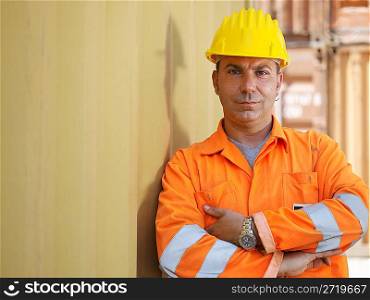 industrial worker in warehouse