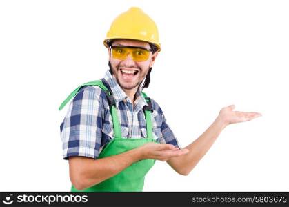 Industrial worker isolated on the white background